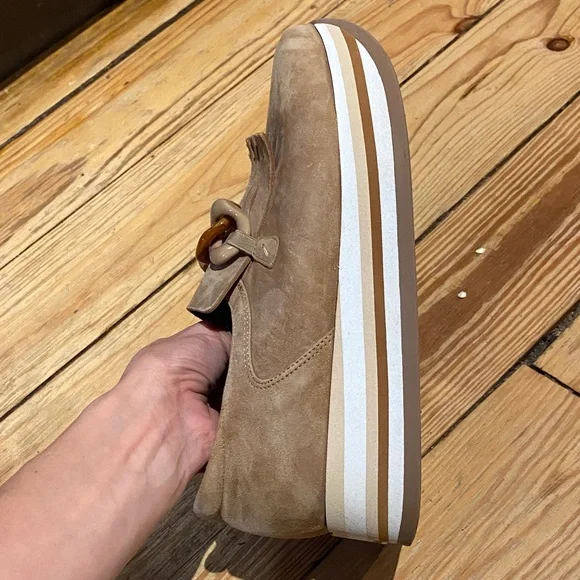 Softwaves Tan Suede Loafers - Picture 4 of 8